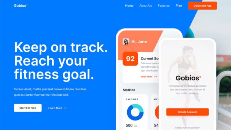 Design Technologie-Startup Website