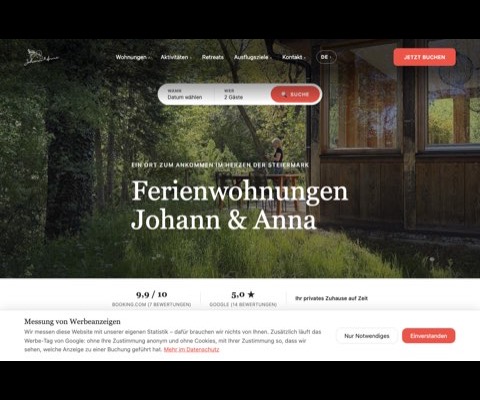 Beispiel: Website von Johann & Anna